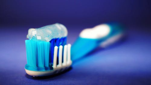 toothbrush with too much paste